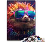 Jigsaws Puzzles 1000 Pieces for Adults Gifts Colorful Art Hedgehog 1000 Pieces for Teenagers,Fun Games Every Piece Is Unique - Challenging Family Fun Game (26x38cm)