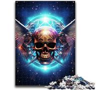 Jigsaws Puzzles 1000 Pieces for Adults Gifts Colorful Art Skull 1000 Pieces for Teenagers,Fun Games Every Piece Is Unique - Challenging Family Fun Game (50x75cm)