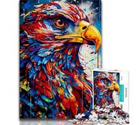 Jigsaws Puzzles 1000 Pieces for Adults Gifts Colorful Eagle 1000 Pieces for Teenagers,Perfect for Game Nights, Colorful Toy for Home Gift 26x38cm