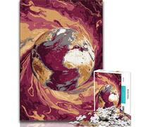 Jigsaws Puzzles 1000 Pieces for Adults Gifts Colorful Earth Art,Toys Educational Games Stress Relieving Unique Home Decor And Gifts (38x26cm)