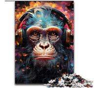 Jigsaws Puzzles 1000 Pieces for Adults Gifts Colorful Monkey,Educational Games Home Decoration Birthday Present,Gifts,Wall Art 38X26CM