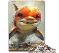 Jigsaws Puzzles 1000 Pieces for Adults Gifts Colorful Shark 1000 Pieces for Teenagers,Perfect for Game Nights, Colorful Toy for Home Gift (26x38cm)