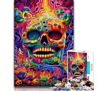 Jigsaws Puzzles 1000 Pieces for Adults Gifts Colorful Skulls Adult Jigsaw,Learning Educational Toys Family Games Unique Birthday And Gifts (size 75x50cm)
