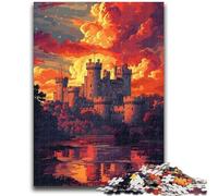 Jigsaws Puzzles 1000 Pieces for Adults Gifts Colorful Warwick Castle Adult Jigsaw,Decompressing Intellectual Educational Toy Perfect Decoration (50x75cm)