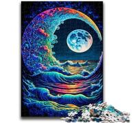 Jigsaws Puzzles 1000 Pieces for Adults Gifts Colorful Waves Educational Stress Relief Toy Gifts for Friends And Family 50x75cm