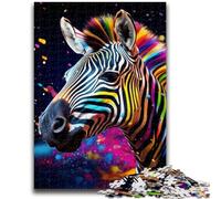 Jigsaws Puzzles 1000 Pieces for Adults Gifts Colorful Zebras Puzzles for Adults,Stress Reliever Difficult Challenge Secret Santa Gifts (50x75cm)