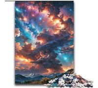 Jigsaws Puzzles 1000 Pieces for Adults Gifts Coloured Clouds And Storms,Educational Games Home Decoration Is Ideal As A Gift for The Whole Family 38X52CM