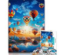 Jigsaws Puzzles 1000 Pieces for Adults Gifts Colourful Hot Air Balloons 1000 Piece Jigsaw,Enhance Love between Couples for Ages 14+ (size 38x26cm)