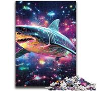 Jigsaws Puzzles 1000 Pieces for Adults Gifts Colourful Shark Teenager Puzzles,Quiz Game Wall Decoration Unique Birthday And Xmas Gifts (75x50cm)