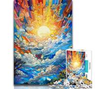Jigsaws Puzzles 1000 Pieces for Adults Gifts Colourful Sky Clouds 1000 Pieces for Teenagers,Perfect for Game Nights, Colorful Toy for Home Gift 26x38cm