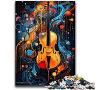 Jigsaws Puzzles 1000 Pieces for Adults Gifts Colourful Violin Art for Age 14+ Challenging To Complete But Fun And Humorous Great Gifts And Toys 50x75cm