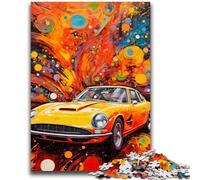 Jigsaws Puzzles 1000 Pieces for Adults Gifts Cool Colourful Sports Cars for Age 14 Years And over Decompressing Intellectual Educational Toy Great Gift 26x38cm