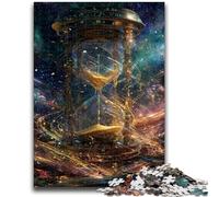 Jigsaws Puzzles 1000 Pieces for Adults Gifts Cosmic Hourglass Teenager Puzzles,Quiz Game Wall Decoration Unique Birthday And Xmas Gifts (75x50cm)