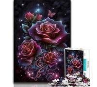 Jigsaws Puzzles 1000 Pieces for Adults Gifts Cosmic Rose Jigsaw,Stress Reliever Staycation Kill Time Home Decoration Toys (size 75x50cm)