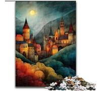 Jigsaws Puzzles 1000 Pieces for Adults Gifts Countryside Village,Help The Brain Exercise Addictive Toys to Cultivate Patience Perfect Decoration 38X26CM