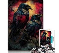 Jigsaws Puzzles 1000 Pieces for Adults Gifts Crow Adult Jigsaw,Learning Educational Toys Family Games Unique Birthday And Gifts (size 38x26cm)