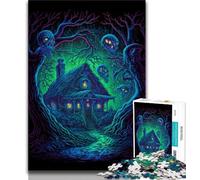 Jigsaws Puzzles 1000 Pieces for Adults Gifts Dead House Puzzles for Adults,Stress Reliever Difficult Challenge Secret Santa Gifts 38x26cm