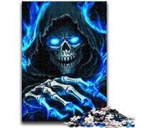 Jigsaws Puzzles 1000 Pieces for Adults Gifts Death Skull Teenager Puzzles,Quiz Game Wall Decoration Unique Birthday And Xmas Gifts (26x38cm)