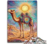 Jigsaws Puzzles 1000 Pieces for Adults Gifts Desert Camel 1000 Pieces for Teenagers,for Educational Game Challenge Toy Birthday Present, Gifts, Wall Art (26x38cm)