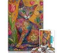 Jigsaws Puzzles 1000 Pieces for Adults Gifts Dream Cat,Toys Educational Games Stress Relieving Unique Home Decor And Gifts (38x26cm)