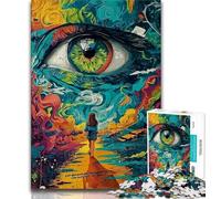 Jigsaws Puzzles 1000 Pieces for Adults Gifts Dream Eye Adult Jigsaw,Family Educational Games Home Decoration Gift (size 75x50cm)