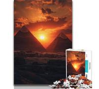 Jigsaws Puzzles 1000 Pieces for Adults Gifts Egyptian Pyramids Teenager Jigsaw,Staycation Kill Time with Fully Interlocking Randomly Shaped Pieces (size 75x50cm)