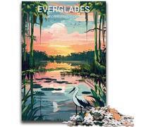 Jigsaws Puzzles 1000 Pieces for Adults Gifts Everglades National Park Stress Reliever Staycation Kill Time Wishlist with Santa Claus (size 50x70cm)