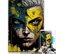 Jigsaws Puzzles 1000 Pieces for Adults Gifts Face of A Hero Teenager Jigsaw,Staycation Kill Time with Fully Interlocking Randomly Shaped Pieces (size 38x26cm)