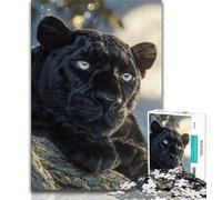 Jigsaws Puzzles 1000 Pieces for Adults Gifts Fantasy Black Panther 1000 Pieces for Teenagers,with Matching Poster And Trivia Sheet for Ages 14+ 75x50cm
