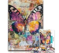 Jigsaws Puzzles 1000 Pieces for Adults Gifts Fantasy Butterfly 1000 Piece Jigsaw,Stress Reliever Difficult Challenge Suitable for Desktop Decoration (size 38x26cm)