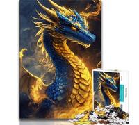 Jigsaws Puzzles 1000 Pieces for Adults Gifts Fantasy Chinese Dragon Adult Jigsaw,Learning Educational Toys Family Games Unique Birthday And Gifts (size 75x50cm)