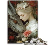 Jigsaws Puzzles 1000 Pieces for Adults Gifts Fantasy Dragon Challenging Game Gifts for Is Ideal As A Gift for The Whole Family 26x38cm