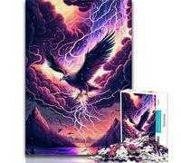 Jigsaws Puzzles 1000 Pieces for Adults Gifts Fantasy Eagle 1000 Piece Jigsaw,Stress Reliever Difficult Challenge Suitable for Desktop Decoration (size 75x50cm)