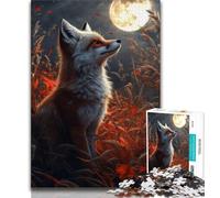 Jigsaws Puzzles 1000 Pieces for Adults Gifts Fantasy Fox 1000 Pieces for Teenagers,Secret Santa Gifts for Age 14 Years Up 26x38cm