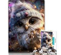 Jigsaws Puzzles 1000 Pieces for Adults Gifts Fantasy Owl Teenager Puzzles,Interesting Stress Reduction Parent-child Interaction (size 38x26cm)