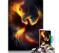 Jigsaws Puzzles 1000 Pieces for Adults Gifts Fantasy Phoenix,Challenging Difficult with Fully Interlocking Randomly Shaped Pieces (38x26cm)