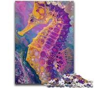Jigsaws Puzzles 1000 Pieces for Adults Gifts Fantasy Seahorse 1000 Pieces for Teenagers,Fun Games Every Piece Is Unique - Challenging Family Fun Game (50x75cm)