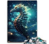 Jigsaws Puzzles 1000 Pieces for Adults Gifts Fantasy Seahorse 1000 Pieces for Teenagers,Perfect for Game Nights, Colorful Toy for Home Gift (26x38cm)