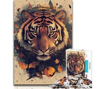 Jigsaws Puzzles 1000 Pieces for Adults Gifts Fantasy Tiger 1000 Pieces for Teenagers,Perfect for Game Nights, Colorful Toy for Home Gift 26x38cm