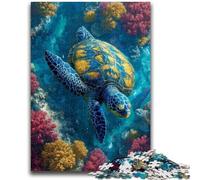 Jigsaws Puzzles 1000 Pieces for Adults Gifts Fantasy Turtle Jigsaw,Vibrant And Unique Design Relaxing & Challenging Puzzle Experience (38x26cm)
