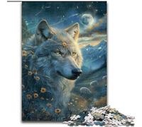 Jigsaws Puzzles 1000 Pieces for Adults Gifts Fantasy Wolf, Toys Educational Games Stress Relieving Great Gifts And Toys (Size 50x75cm)