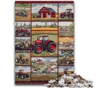 Jigsaws Puzzles 1000 Pieces for Adults Gifts Farm Implement Tractor for Age 14+ Educational Games For Adults And Teenagers Artwork Gift 26x38cm