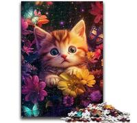 Jigsaws Puzzles 1000 Pieces for Adults Gifts Flower Cat Puzzles for Teenagers,for Educational Game Challenge Toy Birthday Present, Gifts, Wall Art (50x75cm)