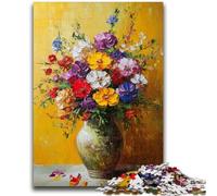 Jigsaws Puzzles 1000 Pieces for Adults Gifts Flowers in The Vase Relax Games Educational Game for Birthday, Chrismas for And Age 14 Years Up 50x75cm