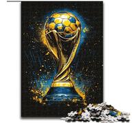 Jigsaws Puzzles 1000 Pieces for Adults Gifts Football Trophy, Help The Brain Exercise Addictive Toys to Cultivate Patience Enhance Memory (Size 50x75cm)
