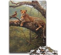 Jigsaws Puzzles 1000 Pieces for Adults Gifts Forest Jungle Deer Cheetah 1000 Piece Puzzle,Stress Reliever Staycation Kill Time Parent-child Interaction (75x50cm)
