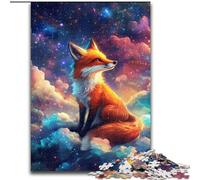 Jigsaws Puzzles 1000 Pieces for Adults Gifts Fox in The Clouds, Help The Brain Exercise Addictive Toys to Cultivate Patience Enhance Memory (Size 50x75cm)