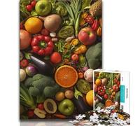 Jigsaws Puzzles 1000 Pieces for Adults Gifts Fruits And Vegetables Adult Jigsaw,Challenging Game Gifts for Is Ideal As A Gift for The Whole Family (size 75x50cm)