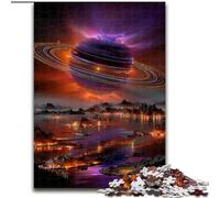 Jigsaws Puzzles 1000 Pieces for Adults Gifts Futuristic Planetary System, Decompressing Intellectual Educational Toy Birthday Gift (Size 50x75cm)
