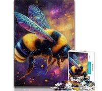 Jigsaws Puzzles 1000 Pieces for Adults Gifts Galaxy Bee Teenager Puzzles,Quiz Game Wall Decoration Unique Birthday And Xmas Gifts 26x38cm